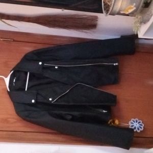 Faux leather jacket